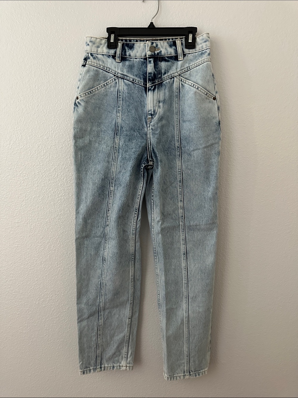 Roxy High-Rise Light Blue Washed Mom Jeans